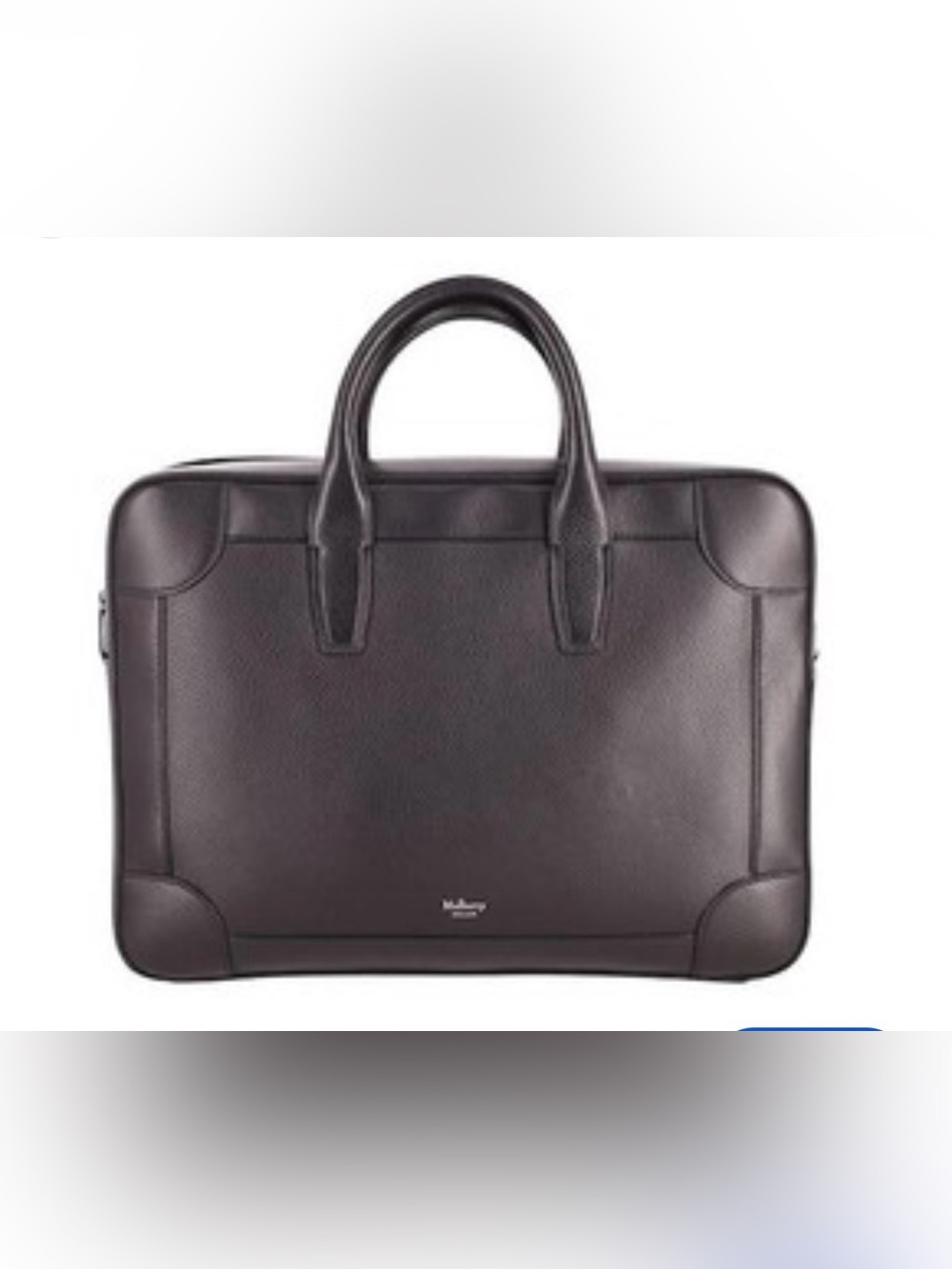 MULBERRy Classic Grain Calfskin Belgrave Single Document Holder Dark Brown